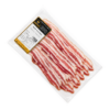 Bacon fileteado Cárnicas Ortín en envase al vacío.