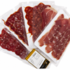 Lote Listo y a Disfrutar Cárnicas Ortín con sobres de embutido y jamón fileteado.