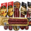 Lote Sabor con Carácter Cárnicas Ortín con chorizos y salchichones artesanos envasados.