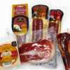 Lote Pareja Ganadora Cárnicas Ortín con salchichón, chorizo y jamón envasado al vacío.